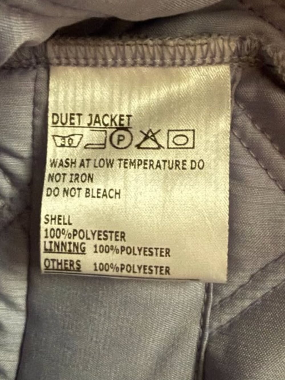 Tuff Rider Quilted Duet Equestrian Jacket in Periwinkle Blue Women's size L - Picture 4 of 4